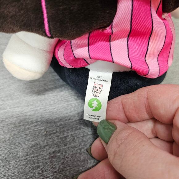 InquisitorMaster Spooky Squad Ed. Zach Bat 11" Plush Stuffed Doll Juniper RARE - Picture 4 of 5